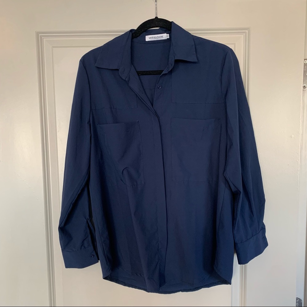Navy Button Down Shirt